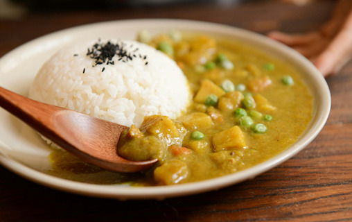 Chicken curry and rice