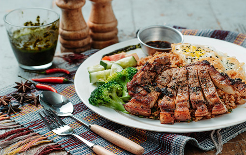 Grilled pork