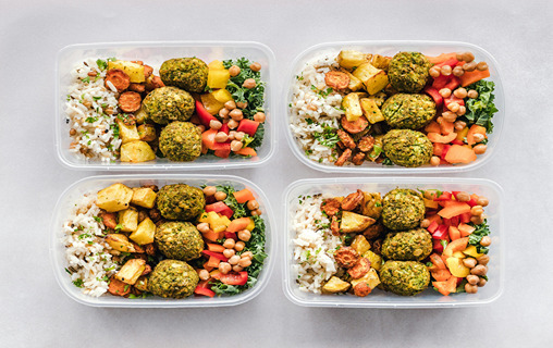 Healthy rice bowls