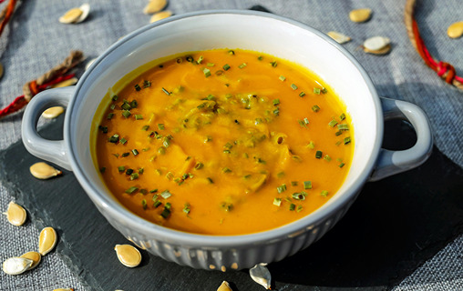 Hearty pumpkin soup